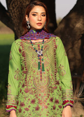 Asim Jofa Embroidered Lawn 3 Piece Unstitched Suit AJ25L D-AJELL-05